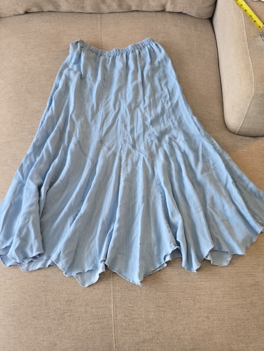 Chelsea & Theodore Tencel Maxi Skirt Xs